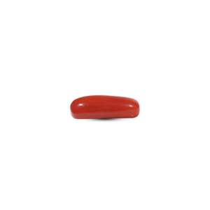Handcrafted 7 Carat Red Coral Loose Gemstone Oval Cabochon for Fine Jewelry - Product Image 3