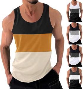 Camiseta sin Mangas con Cuello Redondo y Estampado de Serigrafía Exclusiva para Hombre, 100% Algodón, Tejido de Punto Transpirable y Ecológico de 160g, Estilo Casual - Product Image 1