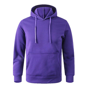 OEM Custom Embroidered Solid Winter Zipper-Up Hoodies Factory Wholesale 100% Cotton <b>Thick</b> <b>Fleece</b> Blank for Men Digital Custom - Product Image 2