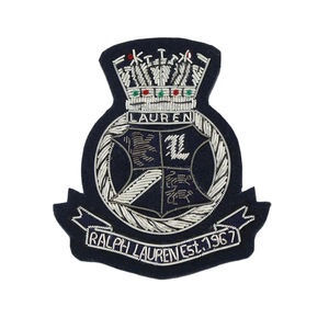 Badge de blazer en toile 3D entièrement personnalisé, broderie artisanale, fil de bouillon de haute qualité, style à coudre, OEM/ODM sur mesure - Product Image 1