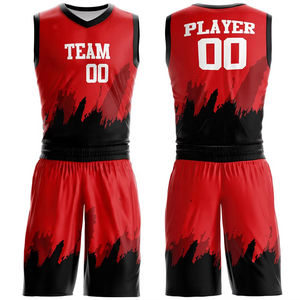 Vente en gros de maillots de basket-ball personnalisés de haute qualité, ensemble de tenues de sport pour hommes, 100% polyester, service OEM - Product Image 6