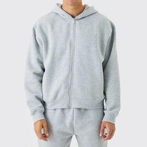 Custom Trending 2026 <b>Zip</b> <b>Up</b> Hoodie and Shorts Set 100% Cotton Fleece Sweatsuit Women Men Unisex Summer Jogging Wear Outfit - Product Image 6