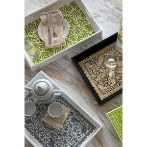 Plateau de service imprimé en MDF de qualité supérieure RR ENTERPRISES, modèle RR202512460, pour servir les aliments, les boissons, le thé, le café, plateau décoratif pour un usage quotidien - Product Image 2