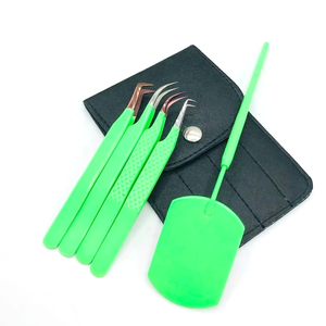 ชุดแหนบต่อขนตาสแตนเลส DANTRIC IMPLANTS BX-452 พร้อมไม้พาย เครื่องมือความแม่นยำสูงสำหรับการตกแต่งคิ้ว ทนทาน ขนาด 10 มม. ผิวเรียบเนียน - Product Image 4