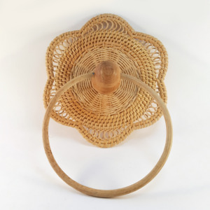 Support mural décoratif en rotin pour serviettes, porte-serviettes de bain à prix abordable, barres de suspension - Product Image 1