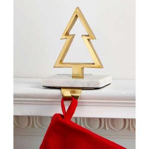 Cintre en métal verre flocon de neige accessoires de décoration d'intérieur artisanat en métal porte-bas de luxe ornements de noël - Product Image 5