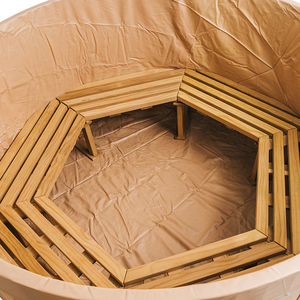 Jacuzzi de Exterior para Jardín con Estufa de Leña, Spa de Madera de Cedro Canadiense, Bañera de Hidromasaje de Madera - Product Image 4