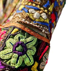 Chaleco Afgano Gris Carbón para Hombre con Bordado Tradicional de Espejos y Detalles de Monedas, Chaleco Tribal Kuchi para Festivales Culturales - Product Image 3