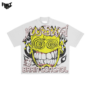 เสื้อยืดผู้ชายพิมพ์ลาย DTG แบบสั่งทำขายส่ง ทรงหลวม สวมใส่สบาย ผ้าฝ้าย 240gsm สไตล์สตรีทแวร์ คอกลม แขนสั้น จากผู้ผลิต - Product Image 2