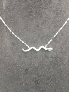 Collar de Plata de Ley 925 con Colgante de Ola y Cuentas, Estilo Bling para Mujer, Joyería para Amantes del Océano, Collar Delicado - Product Image 6