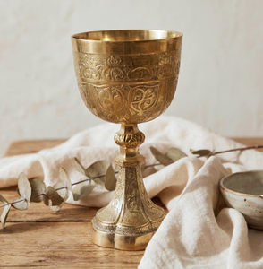Copa de Vino de Latón con Diseño Atractivo en Acabado Dorado para Restaurante, Bar, Hotel, Copa de Vino a Precio de Mayorista - Product Image 1