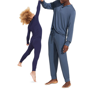 Pijama de Dos Piezas para Hombre, Talla Grande, Personalizable, de Algodón Orgánico, Suave, con Estampado, Manga Larga, Parte Superior e Inferior de Lujo, ODM, para Adultos, 2026 - Product Image 2