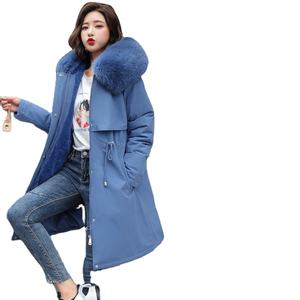 Doudoune femme décontracté coton rouge veste d'hiver femme à capuche longues Parkas vestes chaudes pour filles - Product Image 6