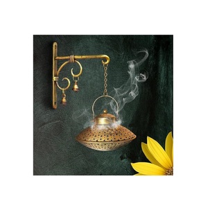 Vintage Handmade Brass <b>Bakhoor</b> Burner For Burning <b>Oud</b> Incense Aromatherapy Decorative Table Decor - Product Image 5