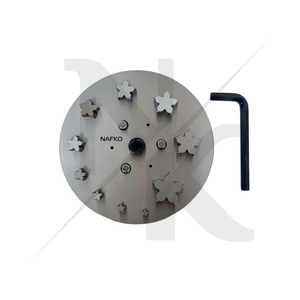 Cutter à disque en gros, forme fleur à 5 pétales, avec 10 matrices de découpe, tailles 3/16"-1 1/4", pour la fabrication de bijoux, en acier inoxydable, différentes tailles - Product Image 2