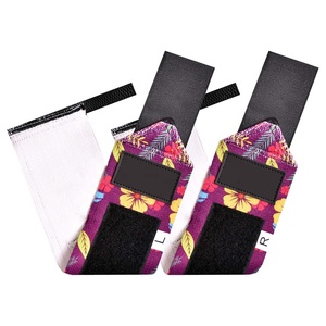 Sangles de musculation en polyester et coton, rembourrées, réglables, respirantes, pour soulager les douleurs au poignet lors des soulevés de terre - Product Image 2