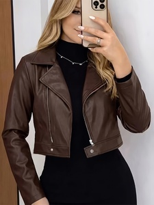 Chaquetas de Cuero Genuino para Mujer al por Mayor, Chaquetas de Motociclista a la Moda, Chaquetas de Motocicleta con Logotipo Personalizado para Mujer - Product Image 3