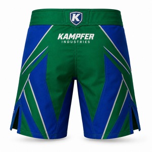 Pantalones Cortos de MMA Transpirables de Secado Rápido de Alta Calidad para Hombre, Tela Elástica de Poliéster y Spandex, Servicio OEM Personalizable - Product Image 2