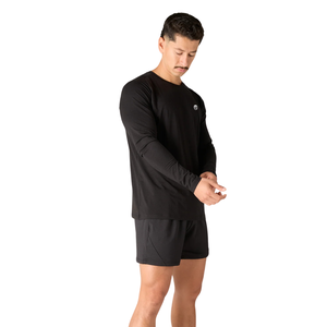 Camiseta Deportiva de Manga Larga para Hombre, Corte Ajustado, para Gimnasio, Entrenamiento, Rendimiento, Elástica, Fitness, Venta al Por Mayor OEM - Product Image 4