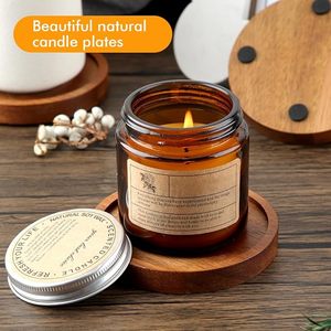 Handmade Wooden <b>Candle</b> Holder Pillar Candlestick Stand Round <b>Tapered</b> Decorative Centerpiece for Home Wedding Table - Product Image 1