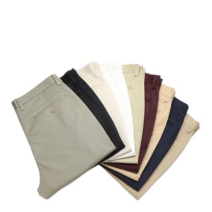 Pantalones Chinos Exclusivos Personalizados para Hombre, Casuales, de Lona, Rectos, Ecológicos, Transpirables, con Elasticidad en 4 Direcciones, que Absorben la Humedad, con Cierre de Cremallera - Product Image 4