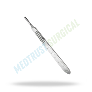 Scalpel Handle #3 Graduated in CM 16cm Neuro Spine Surgical Instrument Stainless Steel Blade <b>Holder</b> Surgical Use - Product Image 4