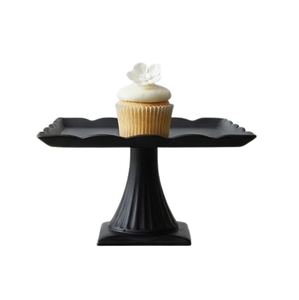 Support à fruits et desserts fait main pour table, le plus vendu, décoratif, noir, revêtement poudré, support à gâteau à un seul niveau, best-seller - Product Image 1