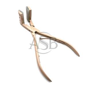 คีมต่อผมสแตนเลสสีนู้ดพร้อมสายรัดสแตนเลส  รับสกรีนโลโก้ตามแบบ - Product Image 1