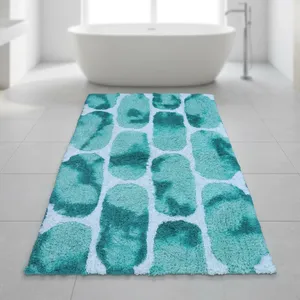 Eco-Friendly Cotton Overdye Washable Woven Bathmat Area Rug <b>Set</b> HILTEX Natural Bathrooms Bedrooms Home Decor Latex Backing - Product Image 3