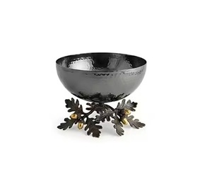 Handmade Eco-Friendly BPA Free Metal Bowl with Leaf <b>Stand</b> Polished Finish Modern Design for Party <b>Food</b> Serving Decorative Bowls - Product Image 6