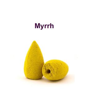 Cônes d'encens Myrrhe Organic Bullet Backflow en vrac à bas prix (jaune) - Product Image 1