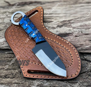 Cuchillo de Caza y Supervivencia Táctico de Acero Inoxidable Profesional de Grado Industrial, con Punta de Gota y Orificio para el Dedo, 8 Pulgadas - Product Image 6