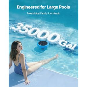 Purificatore d'Acqua Automatico a Energia Solare, Ionizzatore Galleggiante in Rame per Piscine da 35.000 Galloni, Trattamento Acqua Senza Cloro - Product Image 4