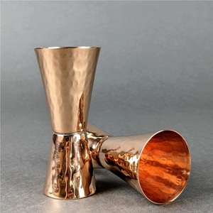 100% Pure Copper Jigger Glass Wine and Beer Jigger Glass <b>Measuring</b> for Barware <b>Tool</b> for Sale Glass - Product Image 3