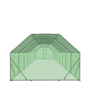 Enclos pour poulets en treillis métallique galvanisé verrouillable 10FT X 60FT, abri de 600 pieds carrés, type H, revêtement PVC avec TMG CRS1060 - Product Image 5