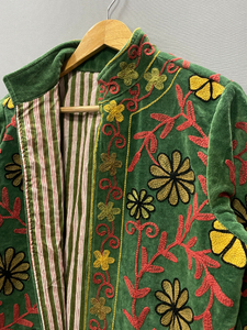 Suzani Velvet Floral Hand Embroidered Luxurious Jackets With Floral Design t Bomber Jacket Unisex All Seasons - Product Image 6