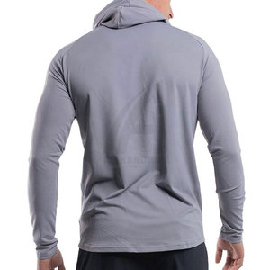 เสื้อฮู้ดออกกำลังกายสีพื้นคุณภาพพรีเมียม สไตล์ล่าสุด ผ้าฝ้าย 100% ขายส่งราคาถูกสำหรับผู้ชาย - Product Image 3