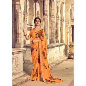 DISEÑADOR DIGITAL PRINT DISEÑO SAREE CON BLUSA SIN COSTAR - Product Image 1