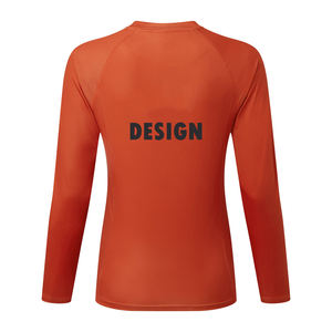 Camiseta de Manga Larga para Mujer, Ligera, de Spandex/Nailon, con Costuras Planas, de Secado Rápido, Protección UV, para Deportes Acuáticos, Personalizable - Product Image 2