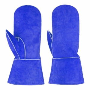 Premium High Quality Cowhide Split Leather Anti-static Safety Cuff Mitten <b>Gloves</b> Heavy Duty Personal Protective Hand Safety Oven - Product Image 2