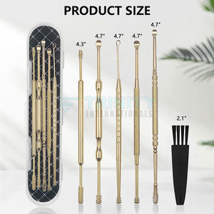 Customized Ear Wax Removal and Cleaning Set Handmade New Product with Golden Color Stainless Steel Ear Tools - Product Image 6