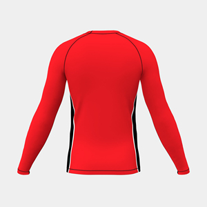 Chemise de sport pour homme de qualité supérieure 2026, rouge, à manches longues, anti-UV, à séchage rapide, en spandex et polyester, avec blocs de couleur - Product Image 5