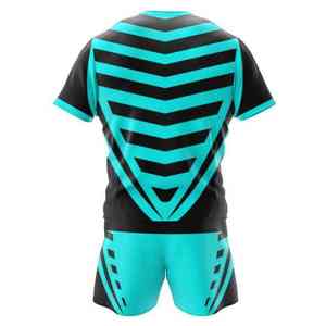 Uniforme de rugby d'automne de qualité professionnelle, 100% polyester, respirant, séchage rapide, manches courtes, personnalisable avec le nom de l'équipe, le logo et les positions - Product Image 5