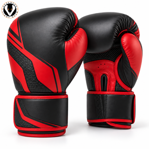 Gants de boxe professionnels avec poignées antidérapantes, respirants, fermeture réglable au poignet pour l'entraînement et le travail sur sac. - Product Image 4
