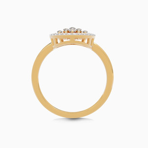 Women's Yellow <b>Gold</b> Diamond <b>Cocktail</b> <b>Ring</b> Pear Cut Luxury Water Drop Shape Engagement <b>Ring</b> - Product Image 3