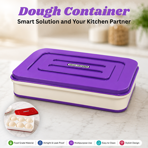 Contenedor de Almacenamiento para Bolas de Masa de Plástico, Tapa Hermética, Diseño Moderno, Capacidad para 6 Bolas de Masa, Resistente a la Humedad, Apilable, para Uso en la Cocina - Product Image 1