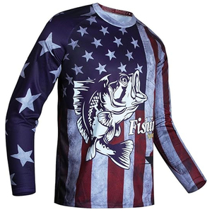 Chemise de pêche pour homme personnalisée par sublimation, 100% polyester, séchage rapide, respirante, manches longues, UPF50, avec logo personnalisé - Product Image 4