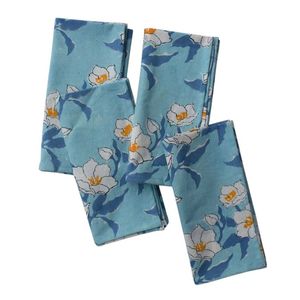 Best Price Printed Cotton <b>Table</b> Napkins 45x45 cms Rectangle Classic Style Machine Washable 4PCS Home Decoration - Product Image 1