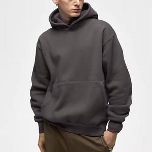 Hot Sale Men's Regular Fit Pullover Hoodies Pocket Custom Logo 100% Cotton <b>Thick</b> 3D Embossed <b>Fleece</b> Breathable Quick-Dry Heavy - Product Image 1
