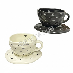 แก้วเซรามิคลายหินอ่อนคลาสสิกขนาด 200 มล. - ใช้กับเครื่องล้างจานและไมโครเวฟได้ ผลิตโดย Crafts Hub - Product Image 2